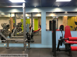 Miroir salle de fitness