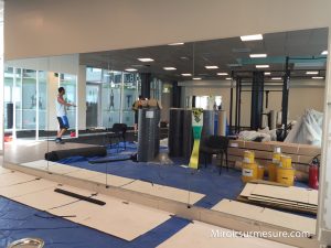 Miroir pour salle de sport