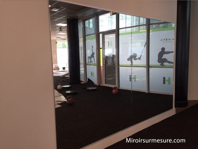 Miroir salle de sport sur mesure - MiroirSurMesure.com