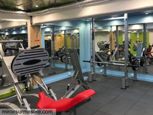 Miroir salle de sport sur mesure